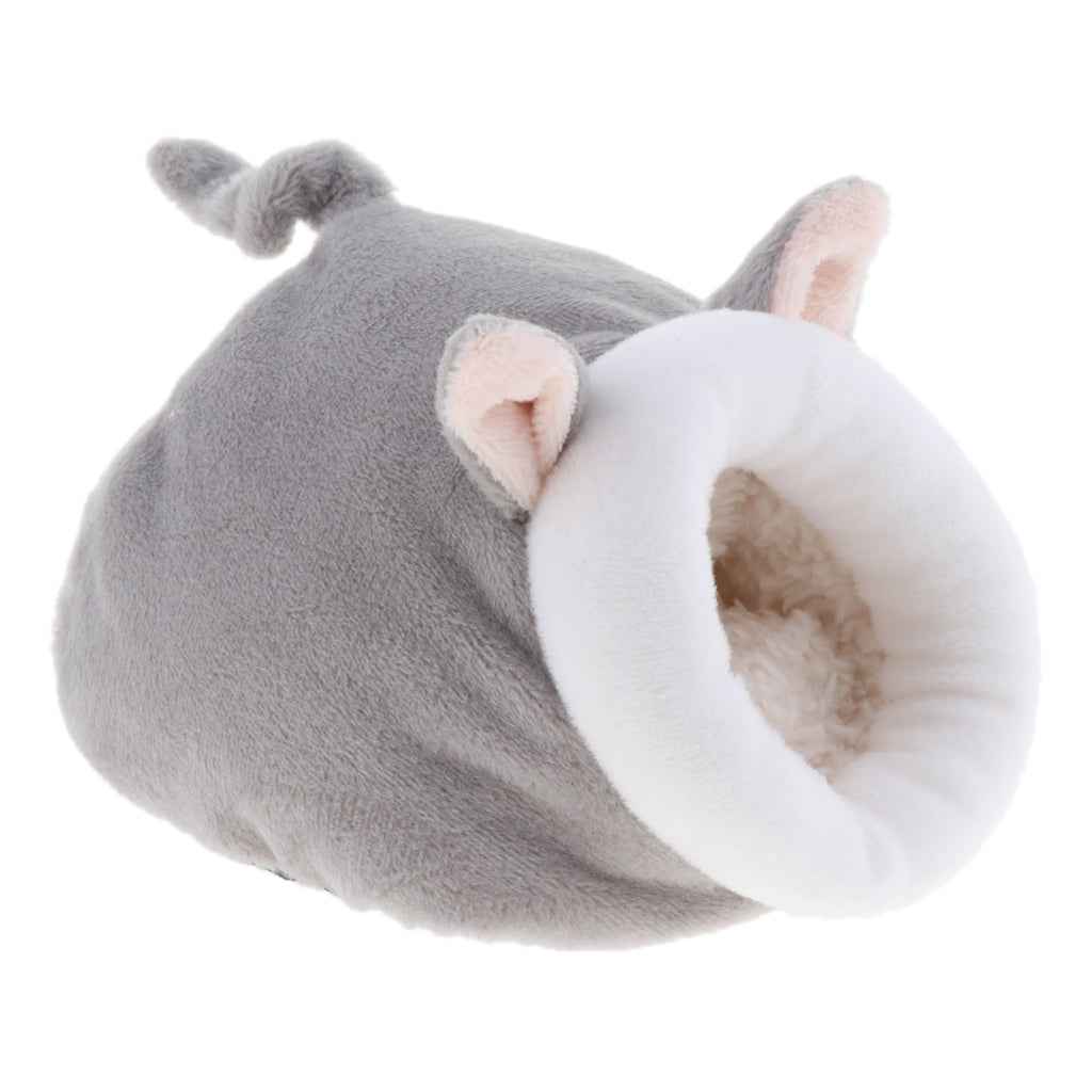 Winter Warm Rabbit Guinea Pig Hamster House Bed Cute Small Animals gray