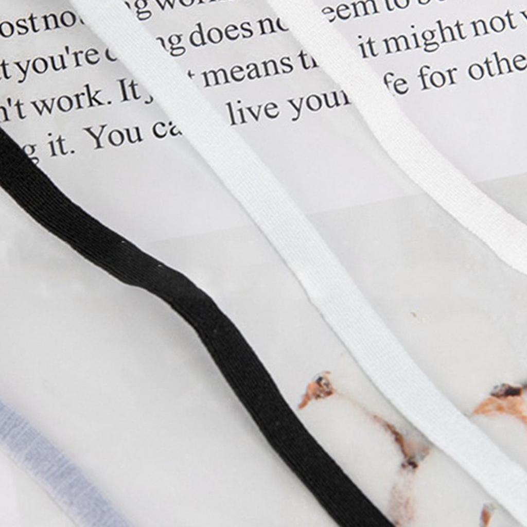 100 Count Flat Elastic Cord Stopper Making Face Masks White_Flat Buckle