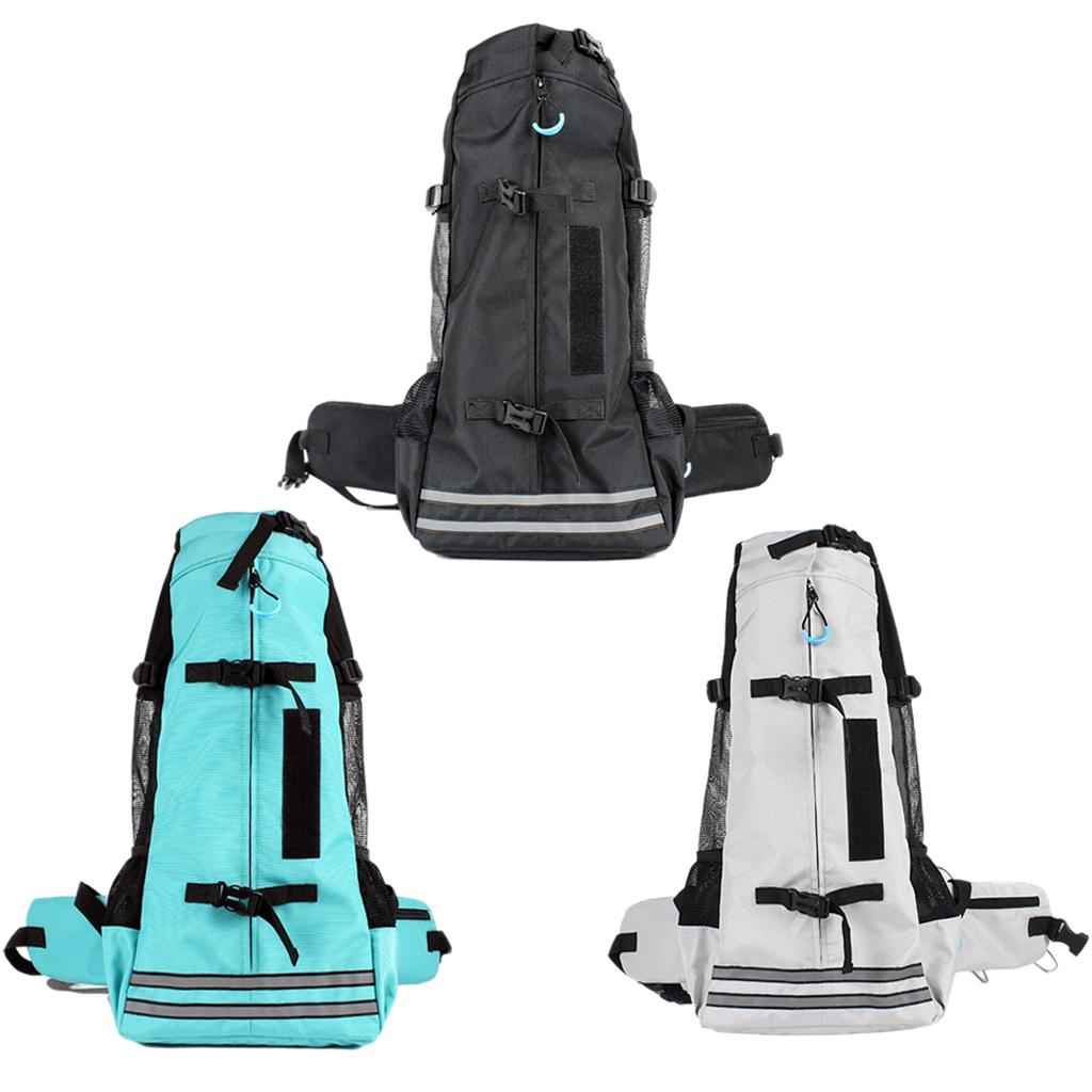 Dog Carrier Breathable Corgi Carrying Bag Hiking Travel Pet Backpacks Grey