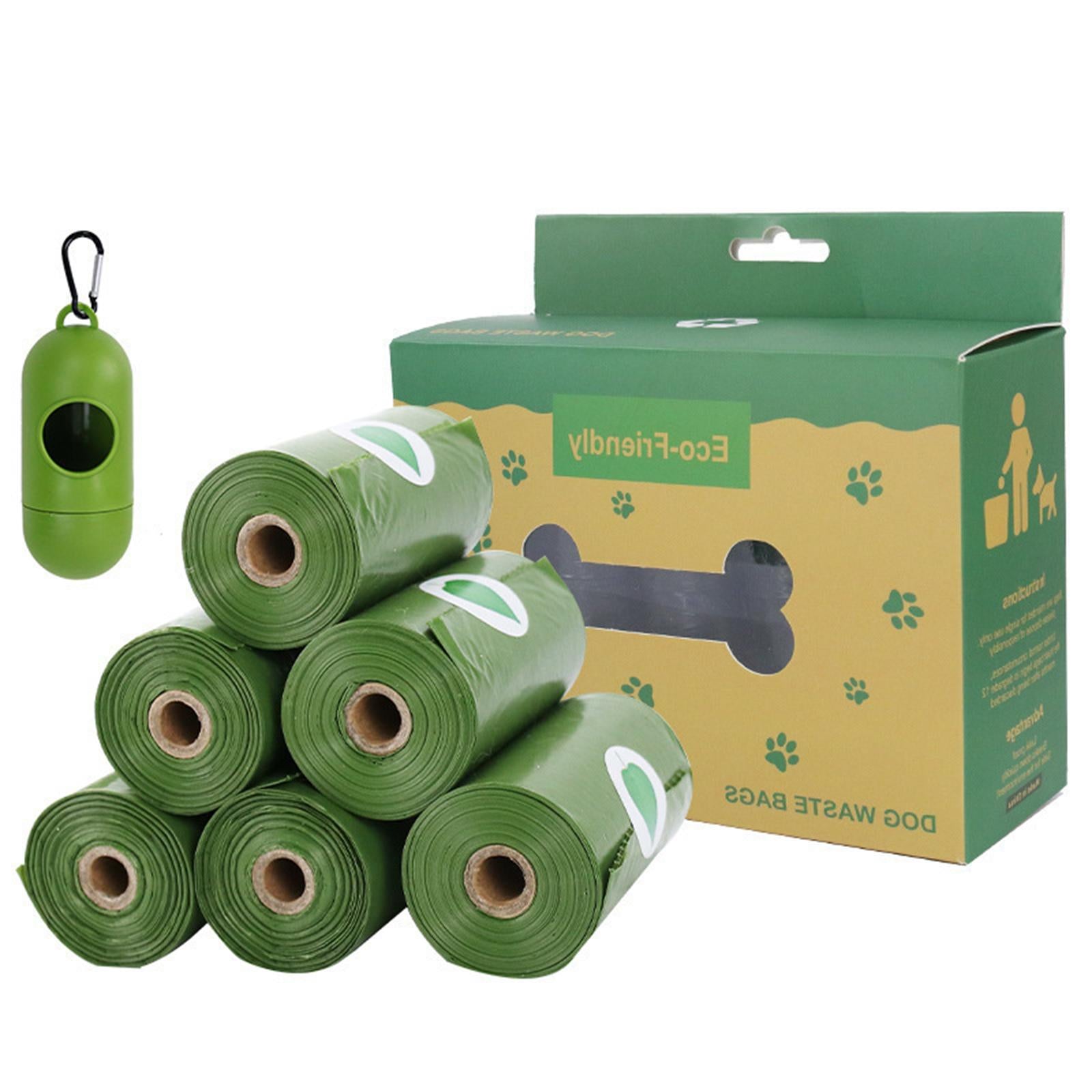 Dog Poop Bags with Dispenser Unscented Pick Up Clean Refills 8 Rolls