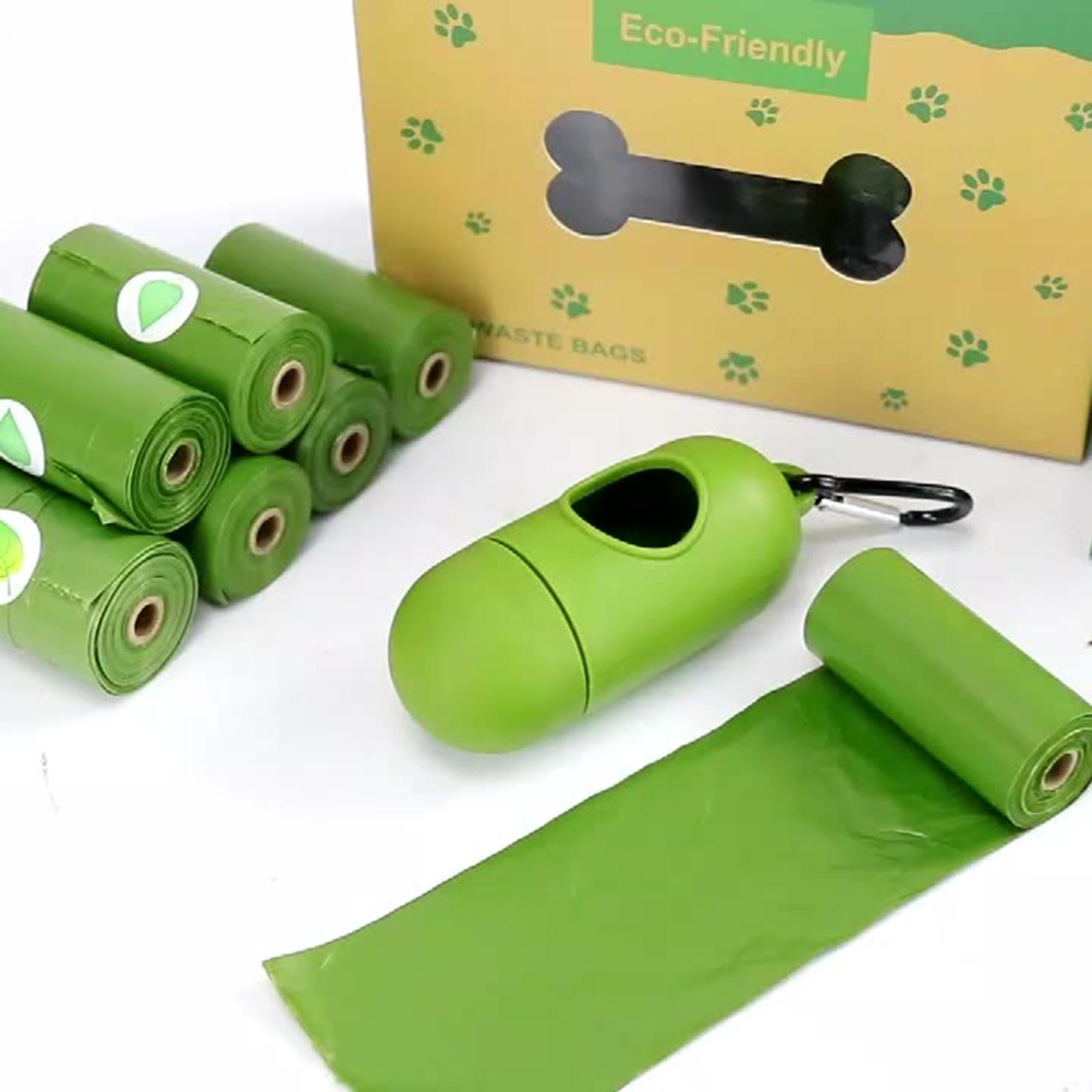 Dog Poop Bags with Dispenser Unscented Pick Up Clean Refills 8 Rolls