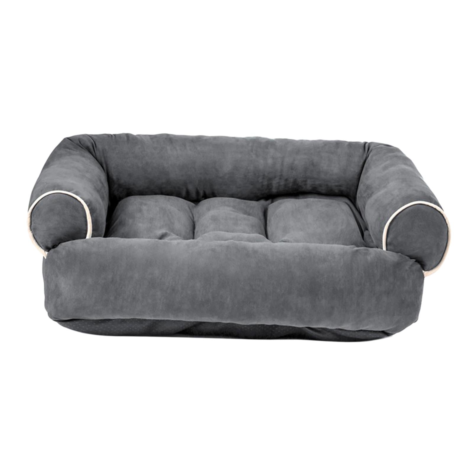 Dog Sofa Bed Pet Bed Autumn Winter Warm Comfortable Bed Nest Dark Grey M