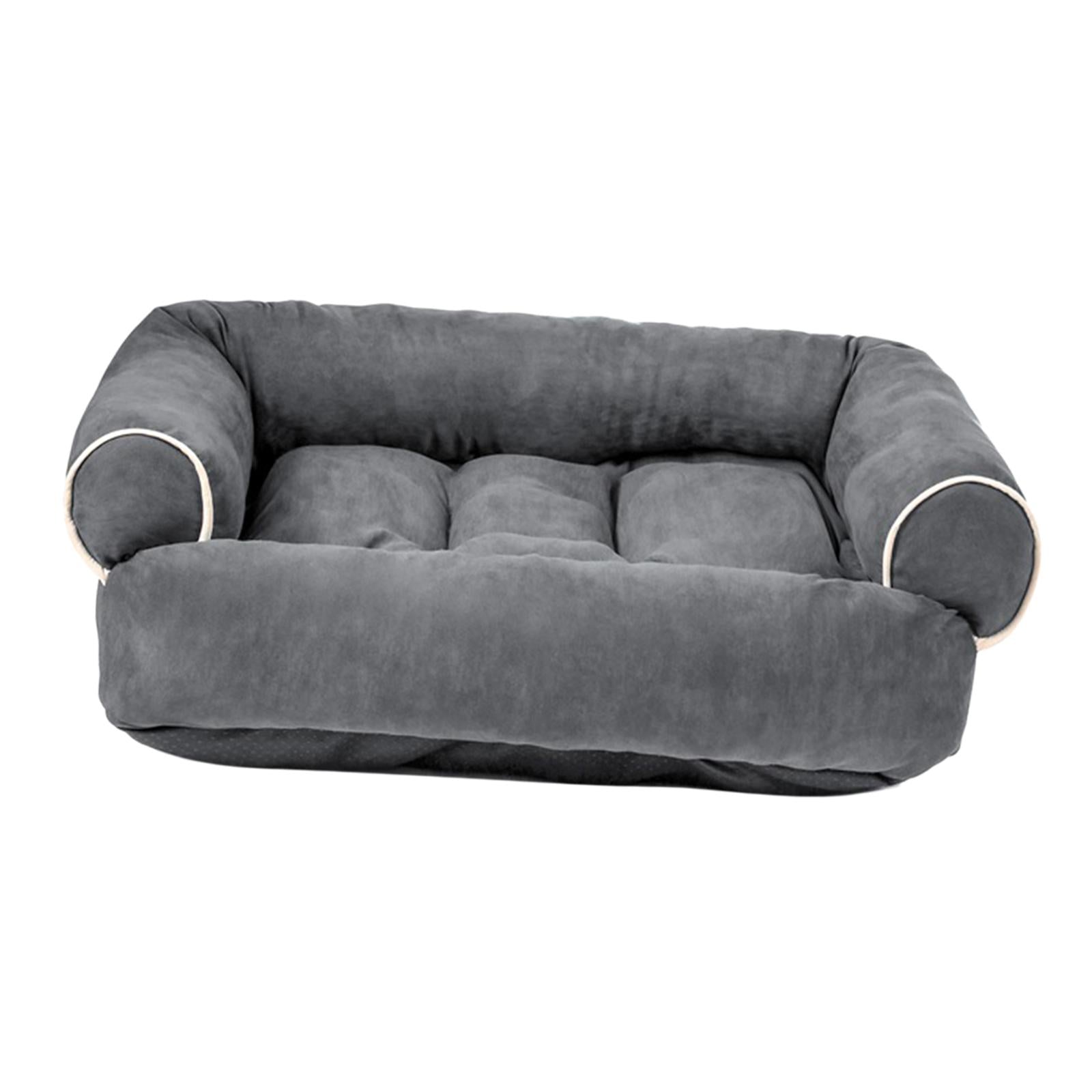 Dog Sofa Bed Pet Bed Autumn Winter Warm Comfortable Bed Nest Dark Grey M