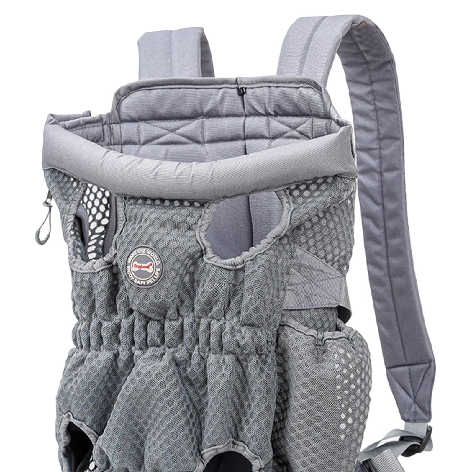 Dog Cat Carrier Backpack Leg Out Mesh Front Travel Bag Carry Pack Rucksack M