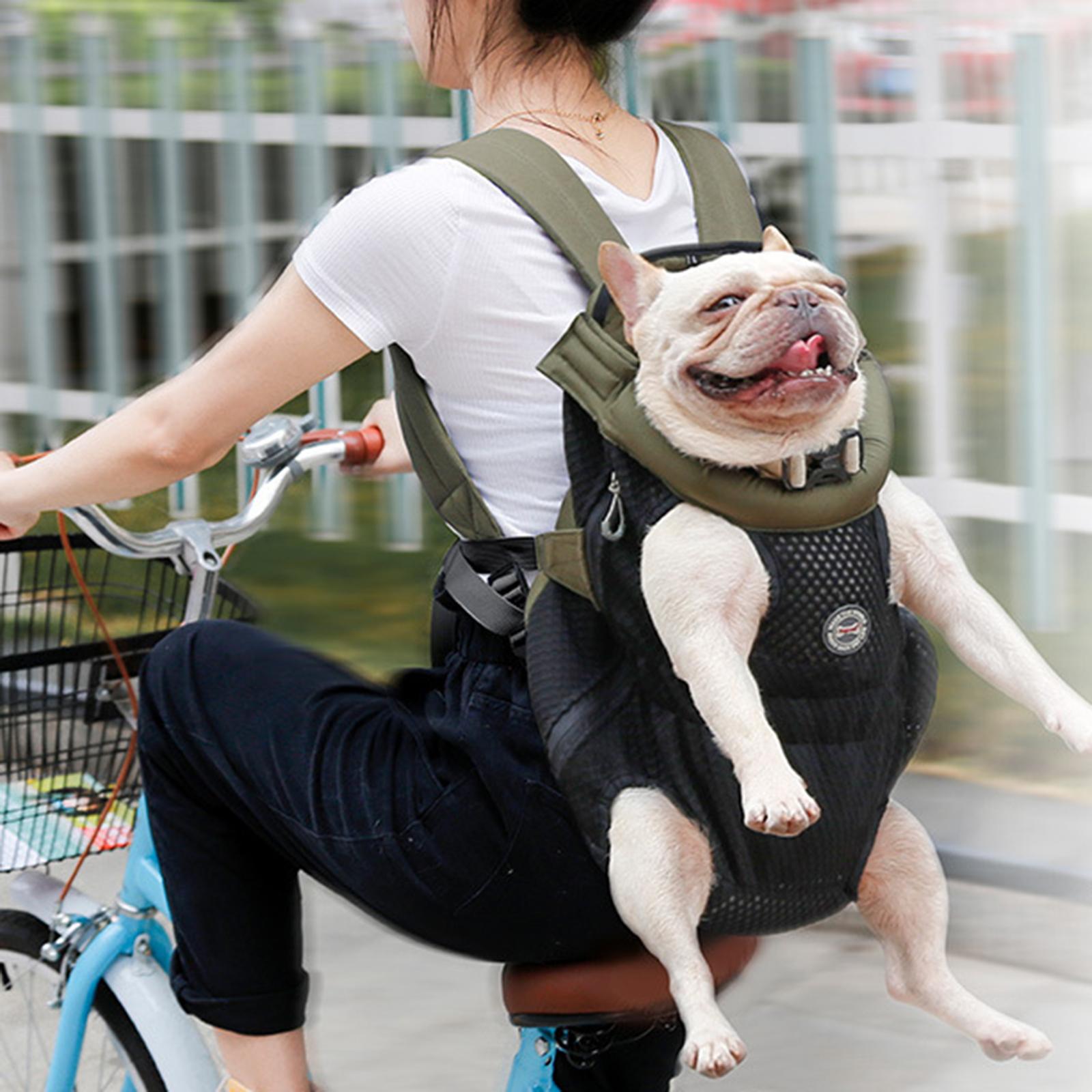 Dog Cat Carrier Backpack Leg Out Mesh Front Travel Bag Carry Pack Rucksack M