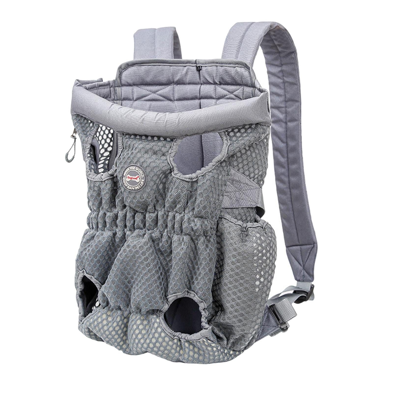 Dog Cat Carrier Backpack Leg Out Mesh Front Travel Bag Carry Pack Rucksack M