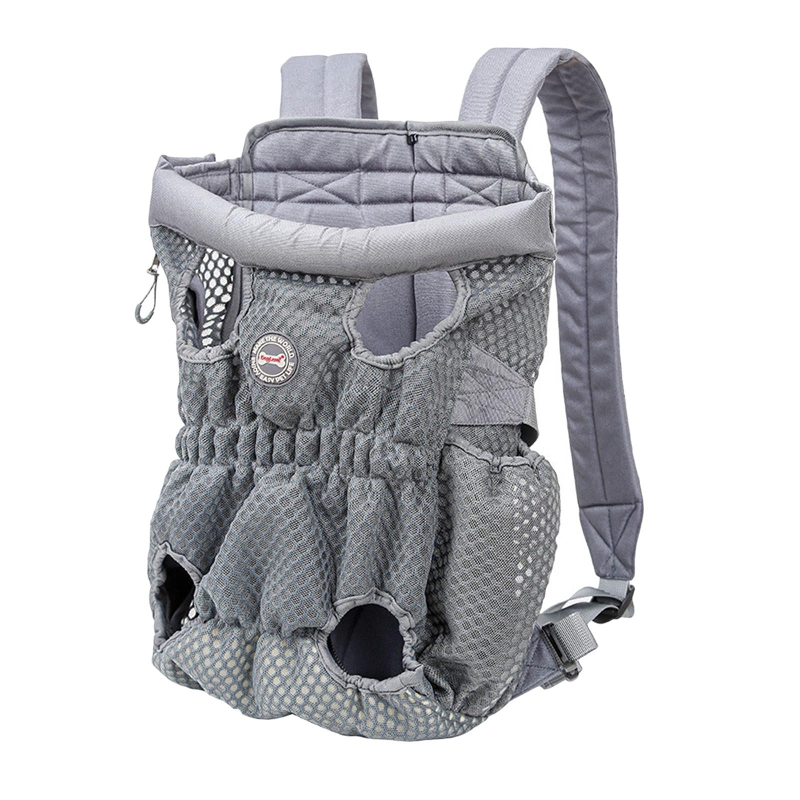 Dog Cat Carrier Backpack Leg Out Mesh Front Travel Bag Carry Pack Rucksack M