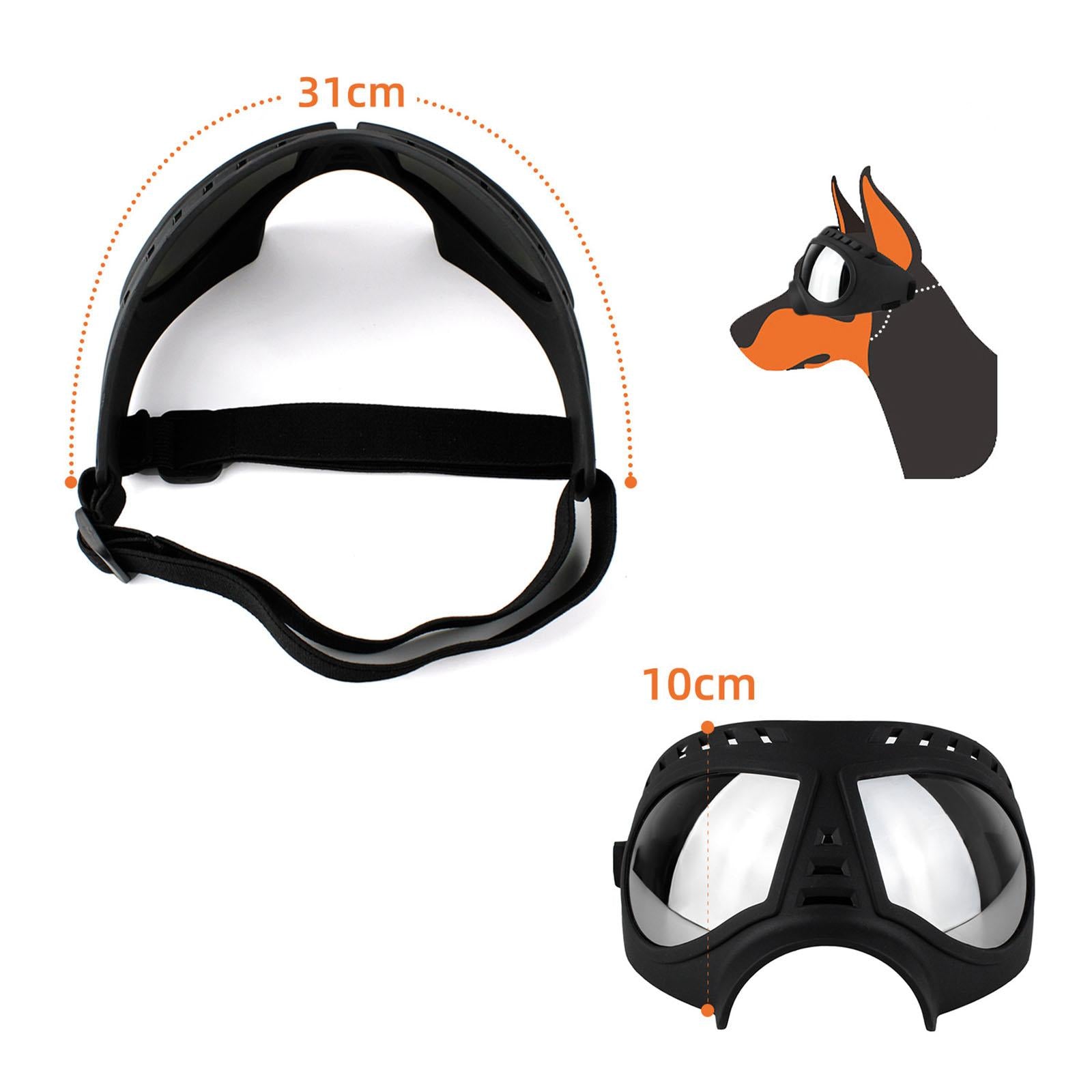 Dog Sunglasses Pet Goggles Fog Protection Glasses Eye Wear Black