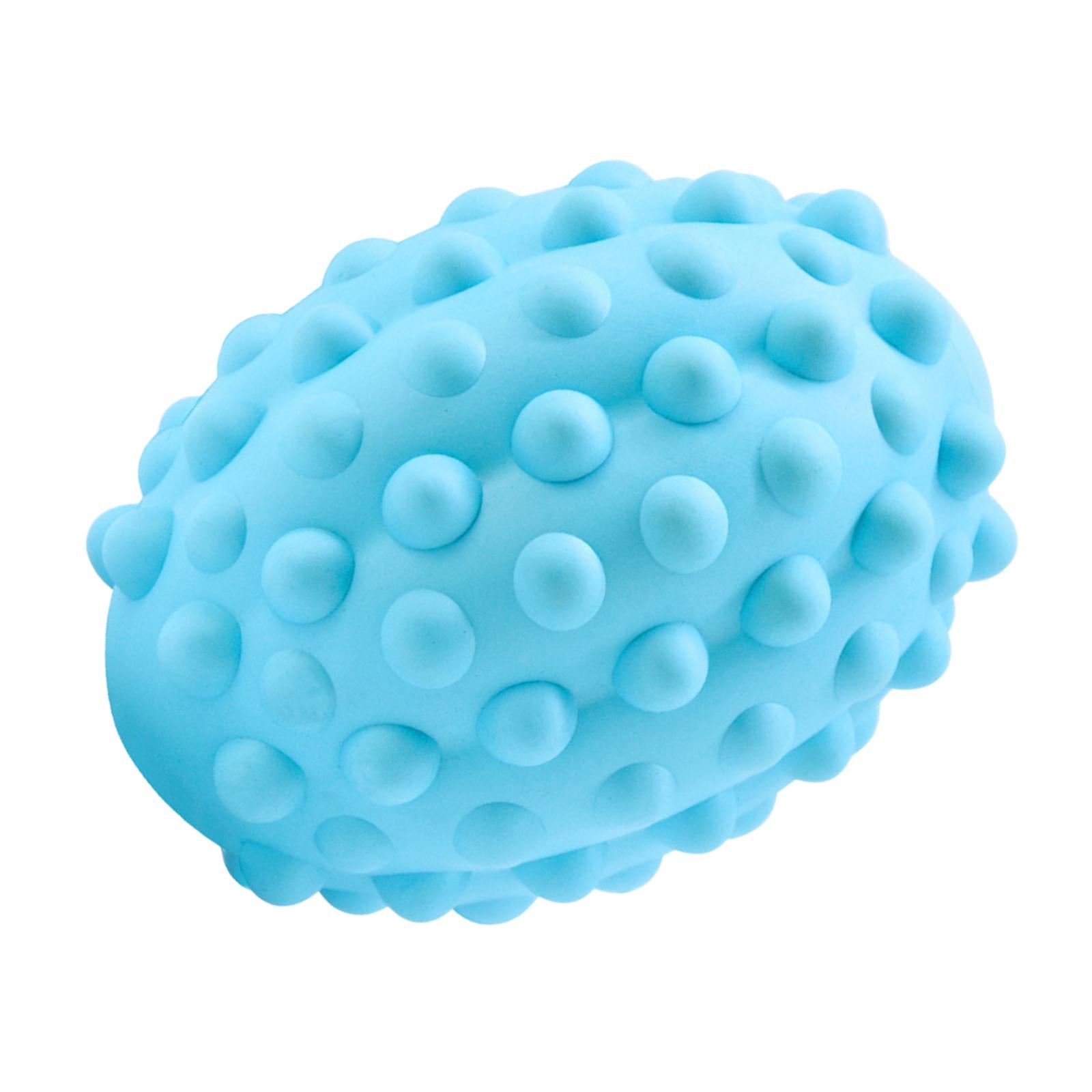 Dog Squeaky Chew Toy Ball Molar Teeth Cleaning Pet Supplies Light Blue