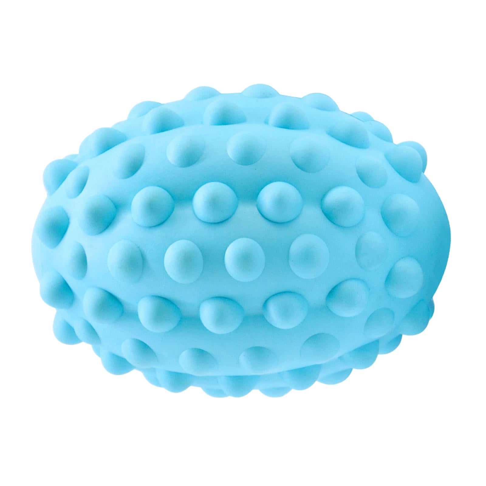 Dog Squeaky Chew Toy Ball Molar Teeth Cleaning Pet Supplies Light Blue