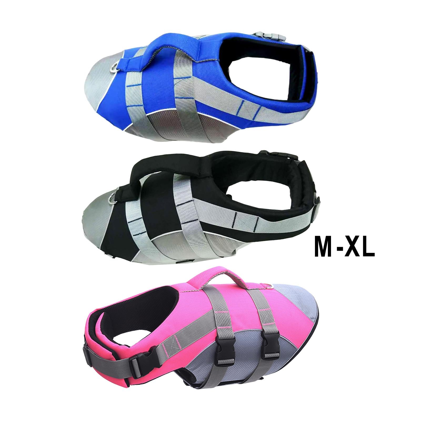 Dog Swim Life Jacket Floatation Preserver for Swimming Pet Supply M Blue