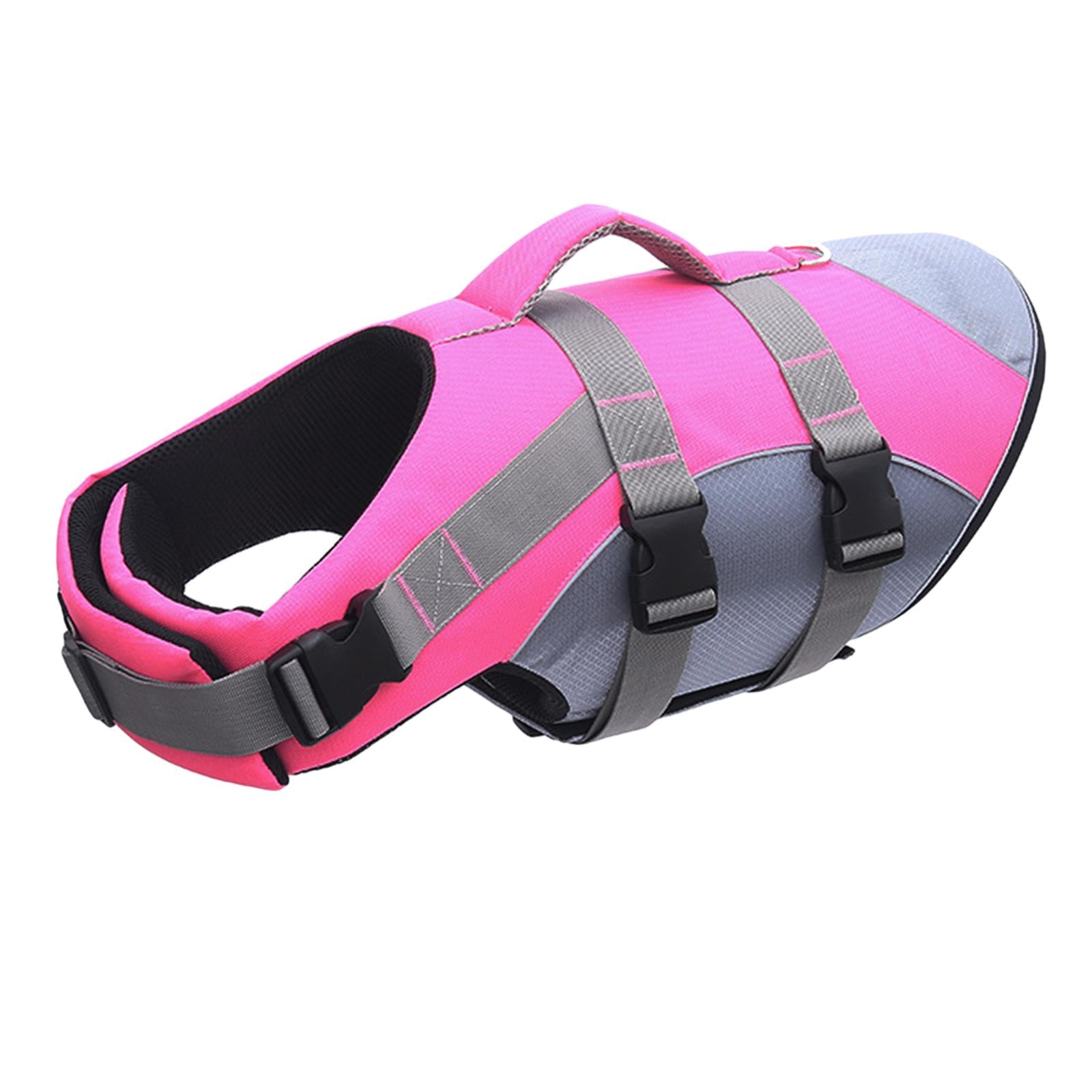 Dog Swim Life Jacket Floatation Preserver for Swimming Pet Supply XL Pink