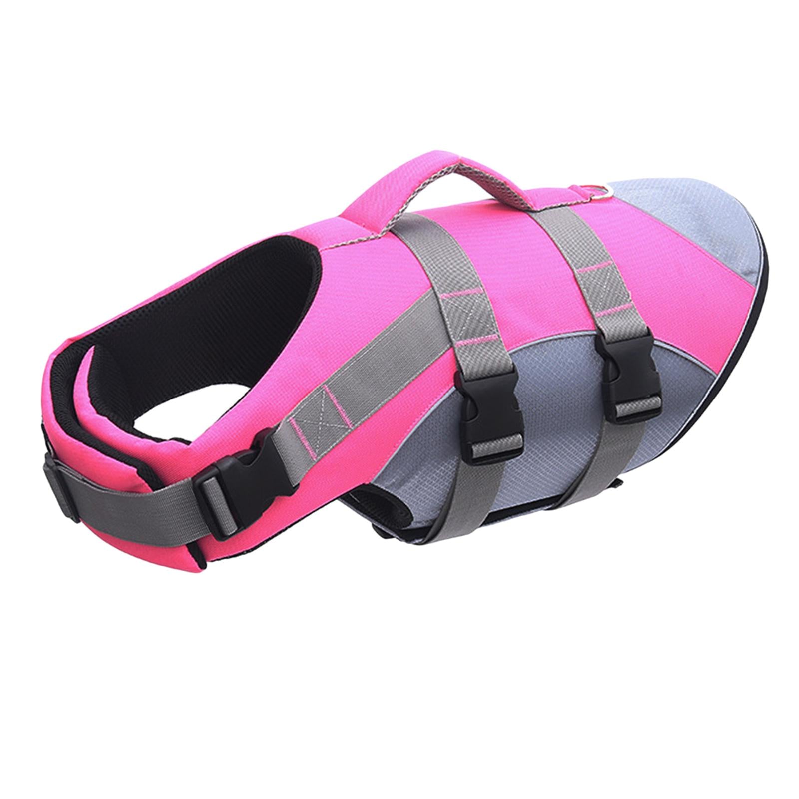 Dog Swim Life Jacket Floatation Preserver for Swimming Pet Supply XL Pink