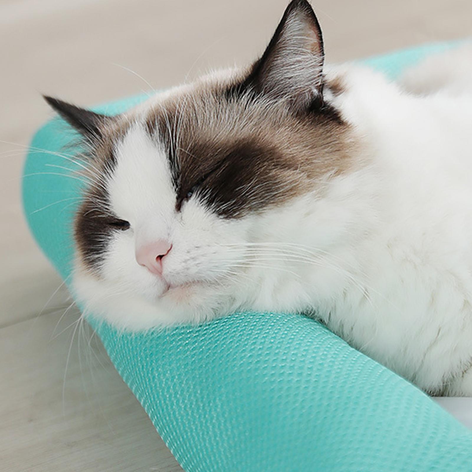 Dog Mat Pets Self Cooling Mattress Pad Sleeping Cushion Green 73x51CM 18kg