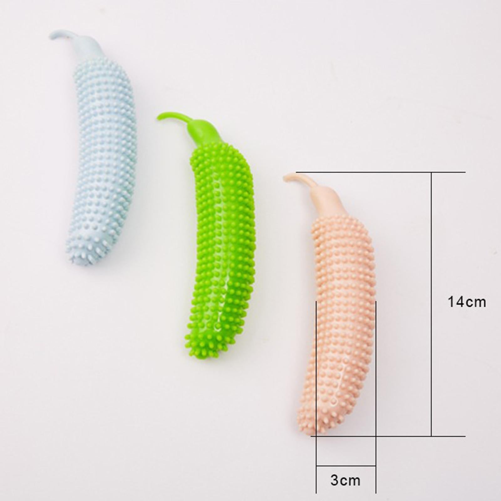 Cute Dog Chew Toy Rubber Chewing Molar Teeth Cleaning Training Playing Blue