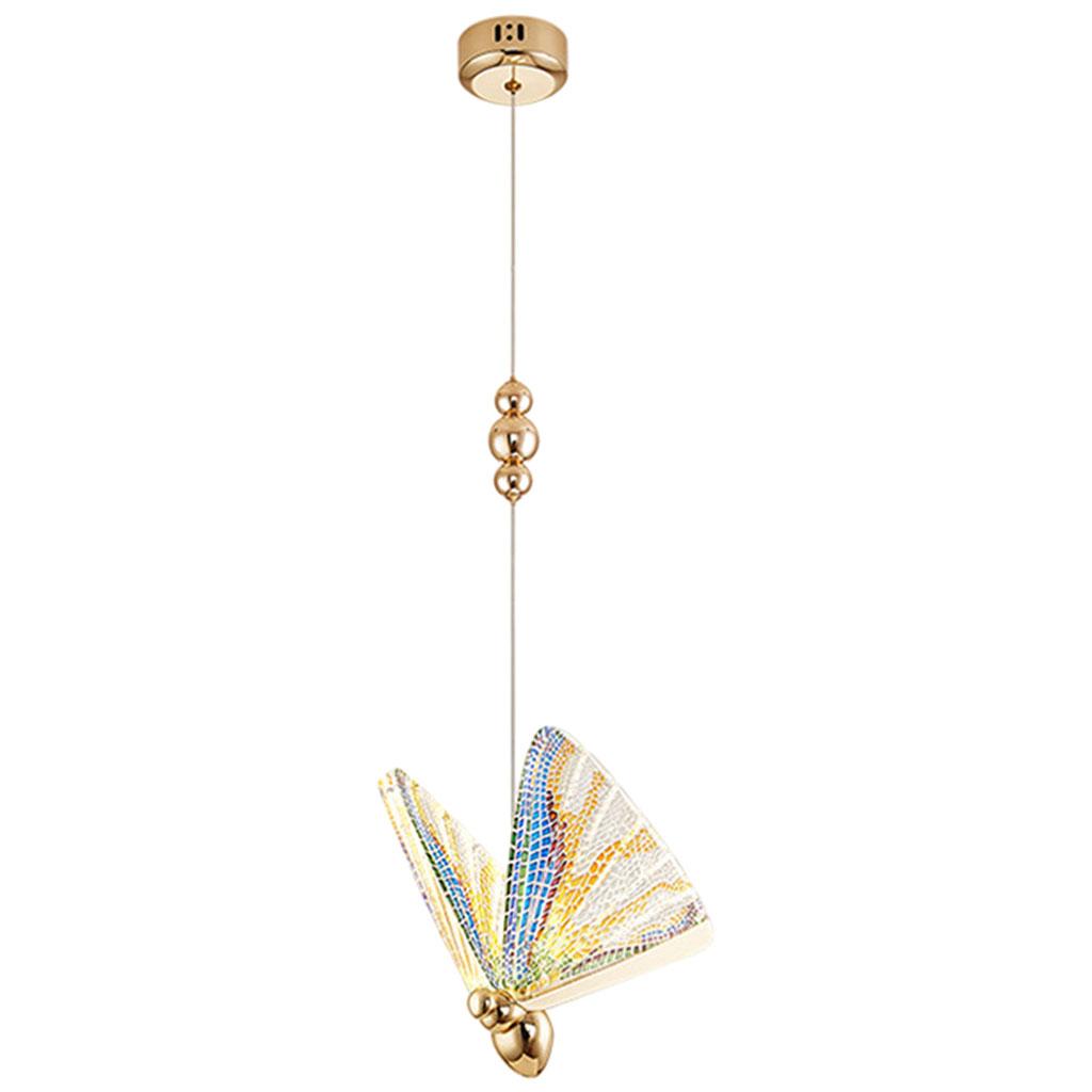Creative Butterfly Chandelier Lamp Ceiling Light for Cafe Living Room Loft Colorful S Natural