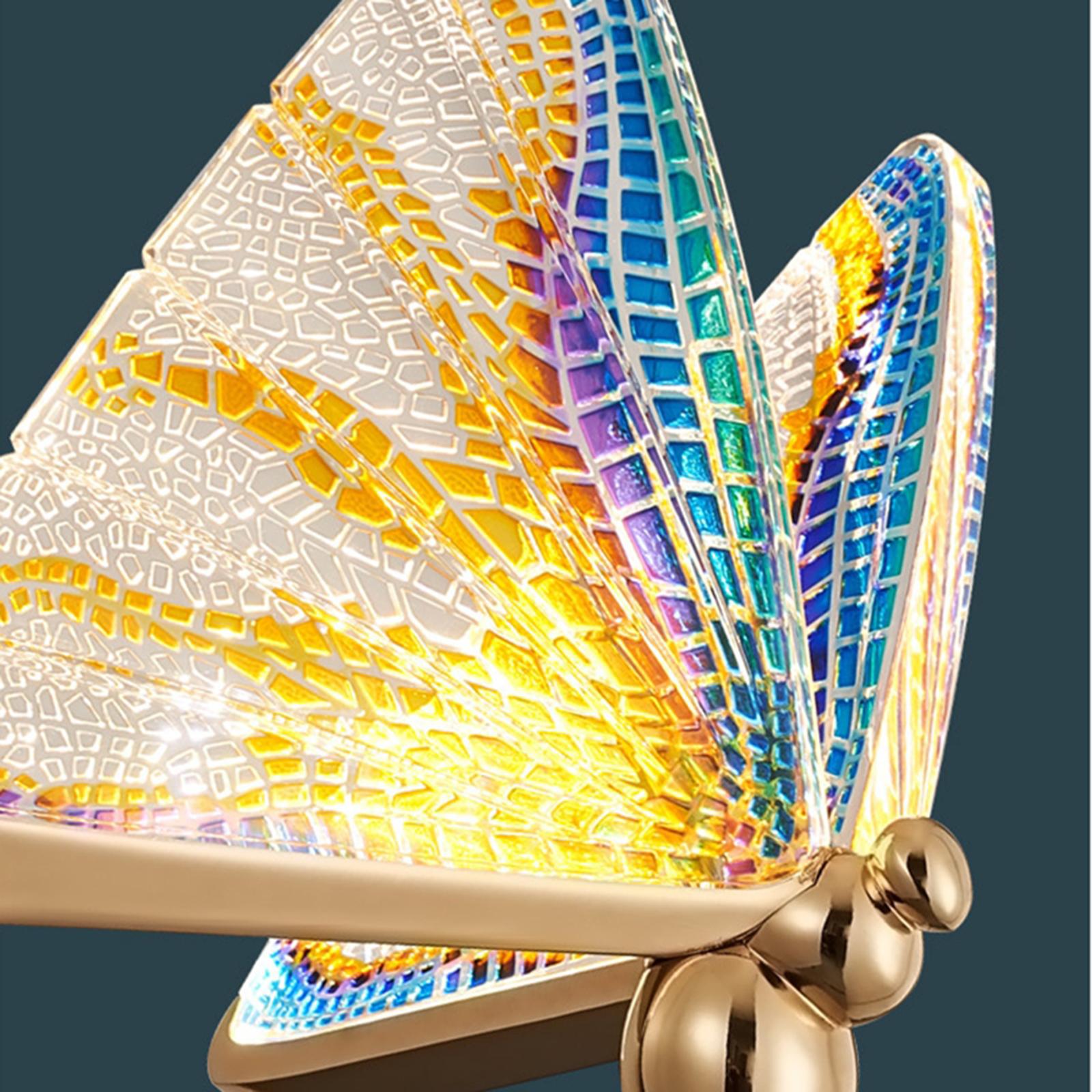 Art Butterfly Wall Light Bedside Sconce Lamp Lighting Nightlight Colorful L