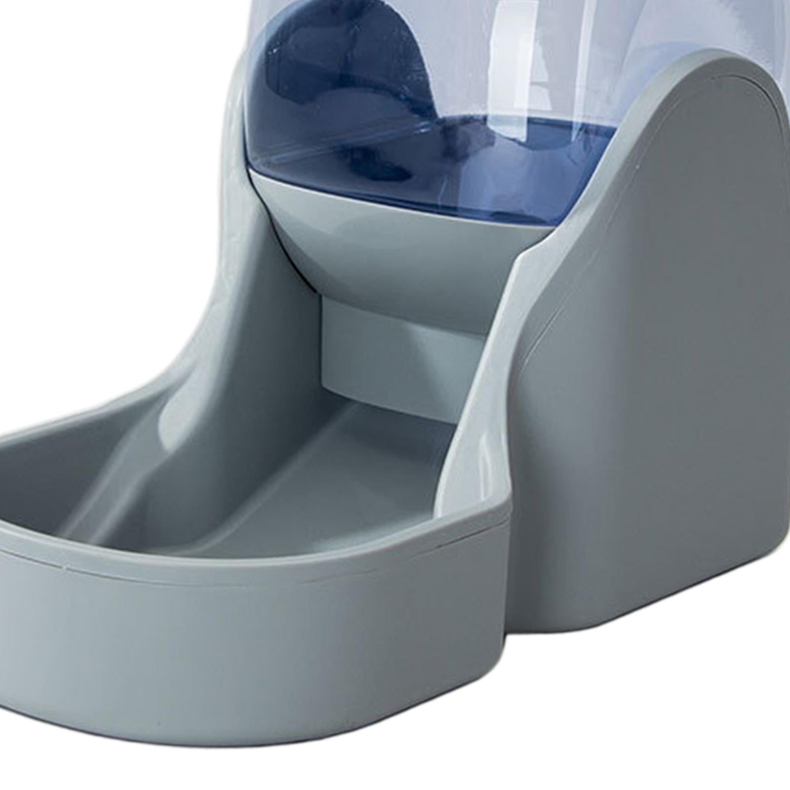 AUTOMATIC PET FOOD DISPENSER Dog Cat Feeder Waterer Dish Gray Food Feeder
