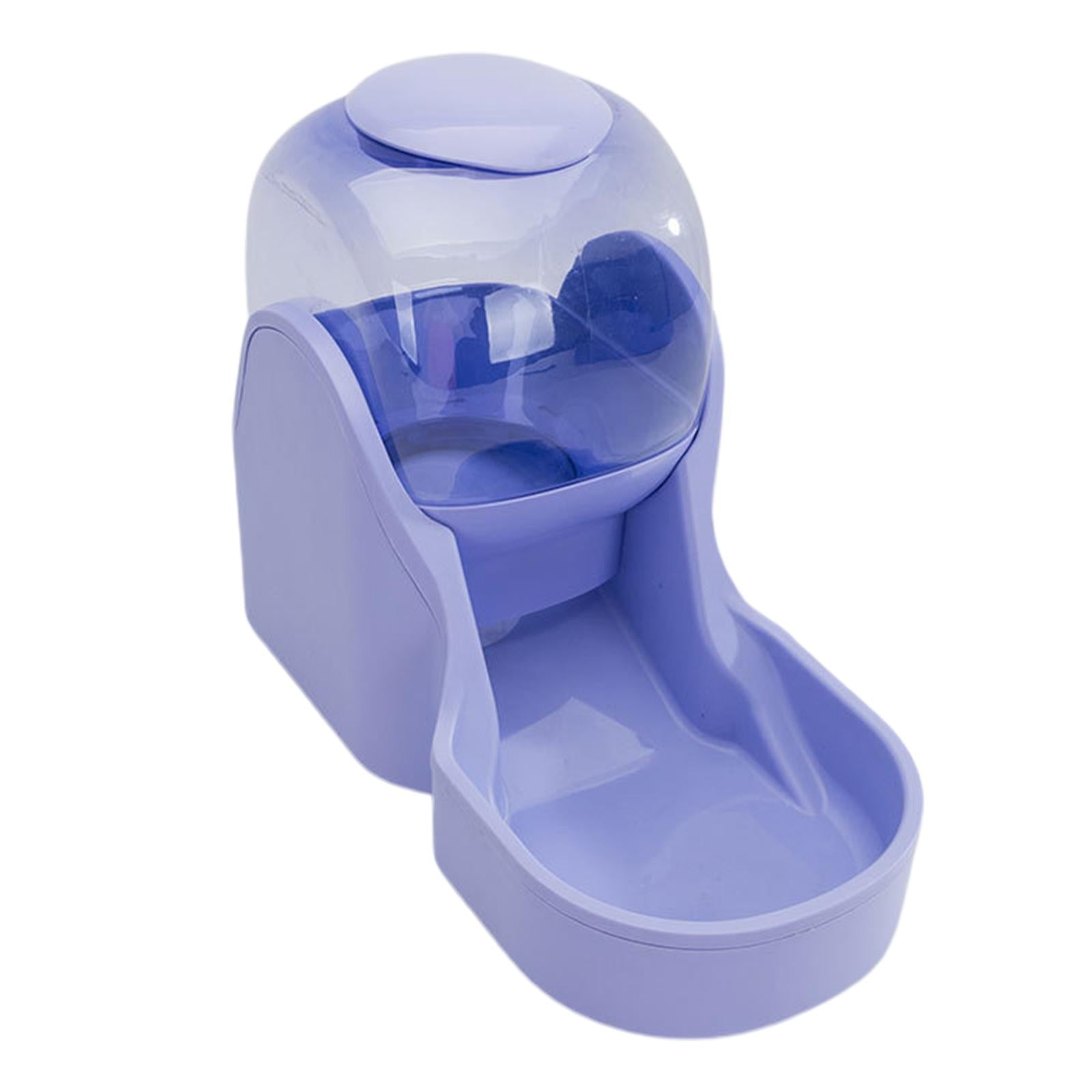 AUTOMATIC PET FOOD DISPENSER Dog Cat Feeder Waterer Dish Purple Food Feeder