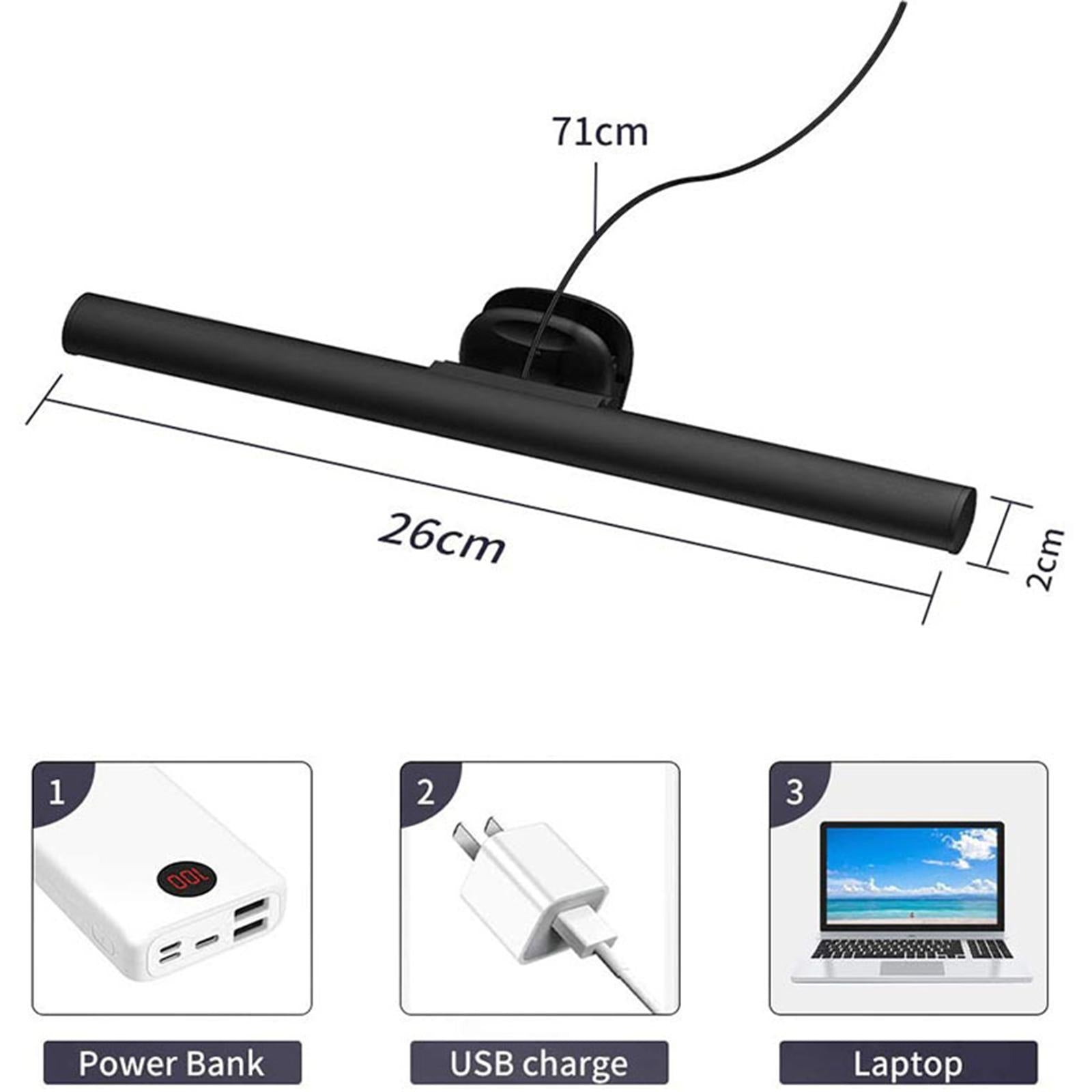 Computer Monitor Light LED Screen Lamp Bar Dimmable Adjustable Home Cabinet