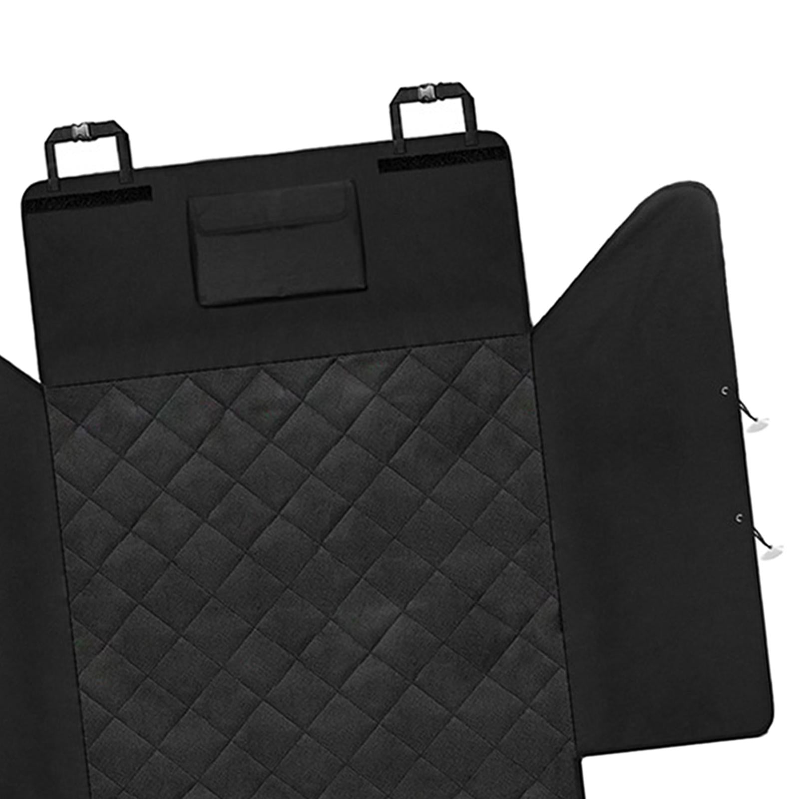 Dog Cargo Liner Against Dirt Nonslip for Backseat Protection Sedans Black