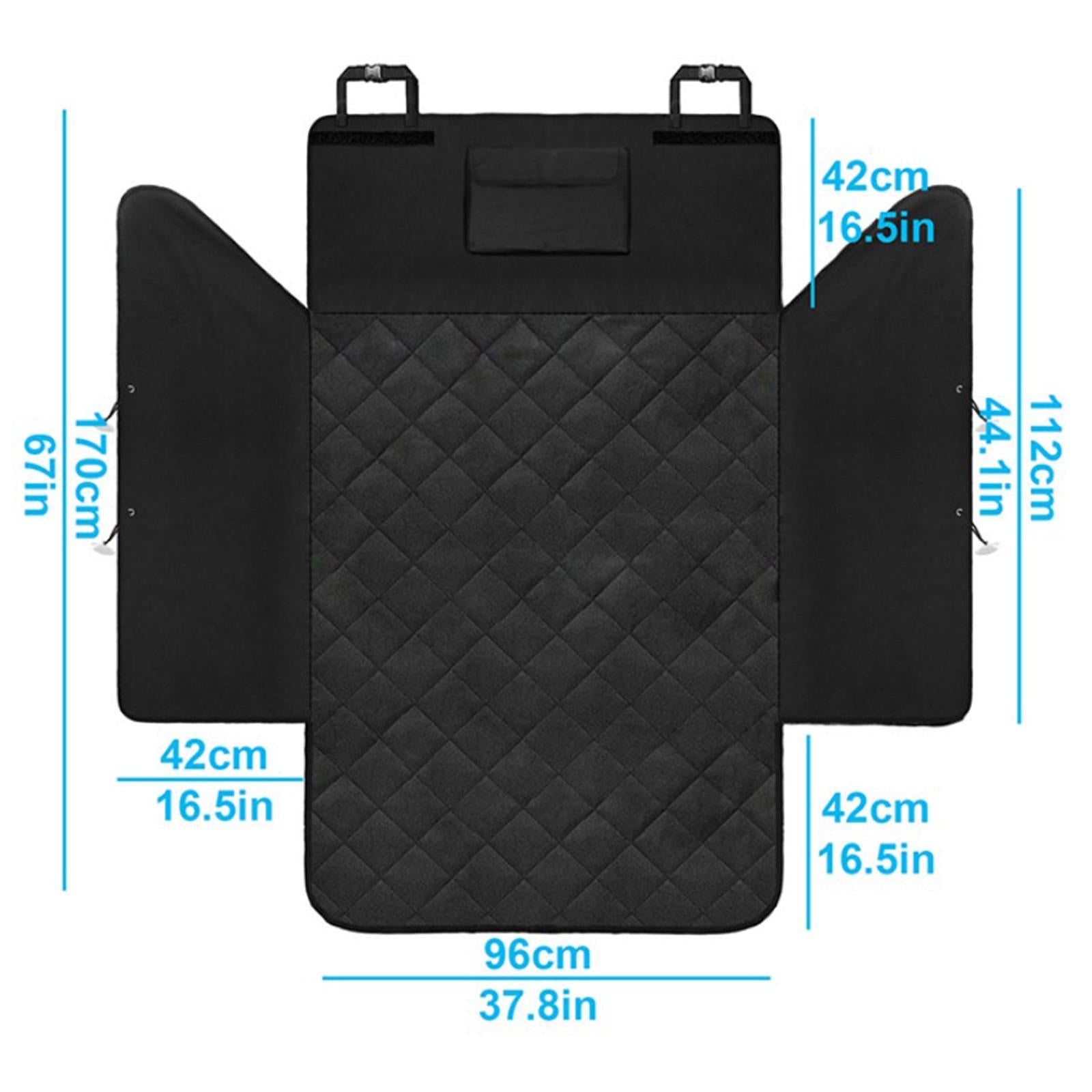 Dog Cargo Liner Against Dirt Nonslip for Backseat Protection Sedans Black