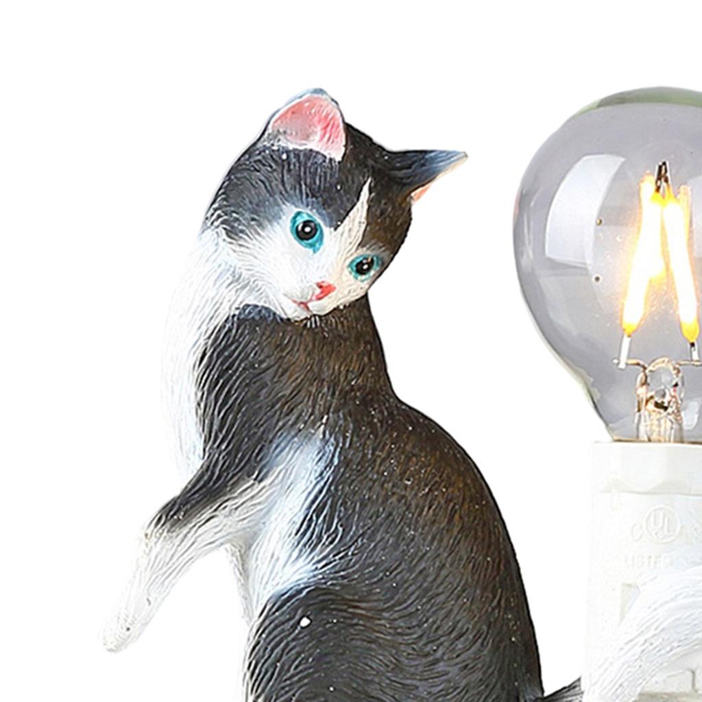 Cute Cat Desk Lamp Novelty Reading Light Bedside Dorm Vanity Sconces Indoor 10x6x9.5CM