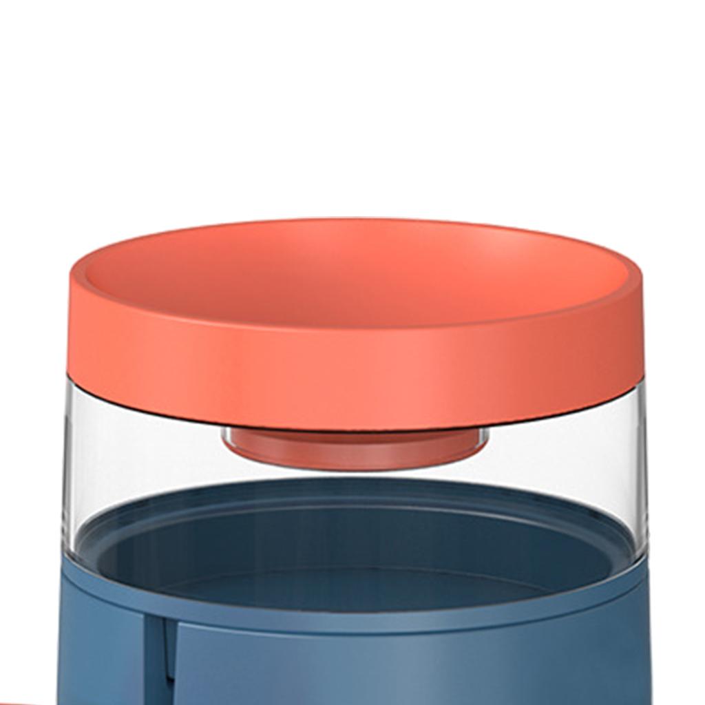 Anti-slip Durable Dog Cat Bowls Automatic Double Feeder for Cat Drinking 1L Blue