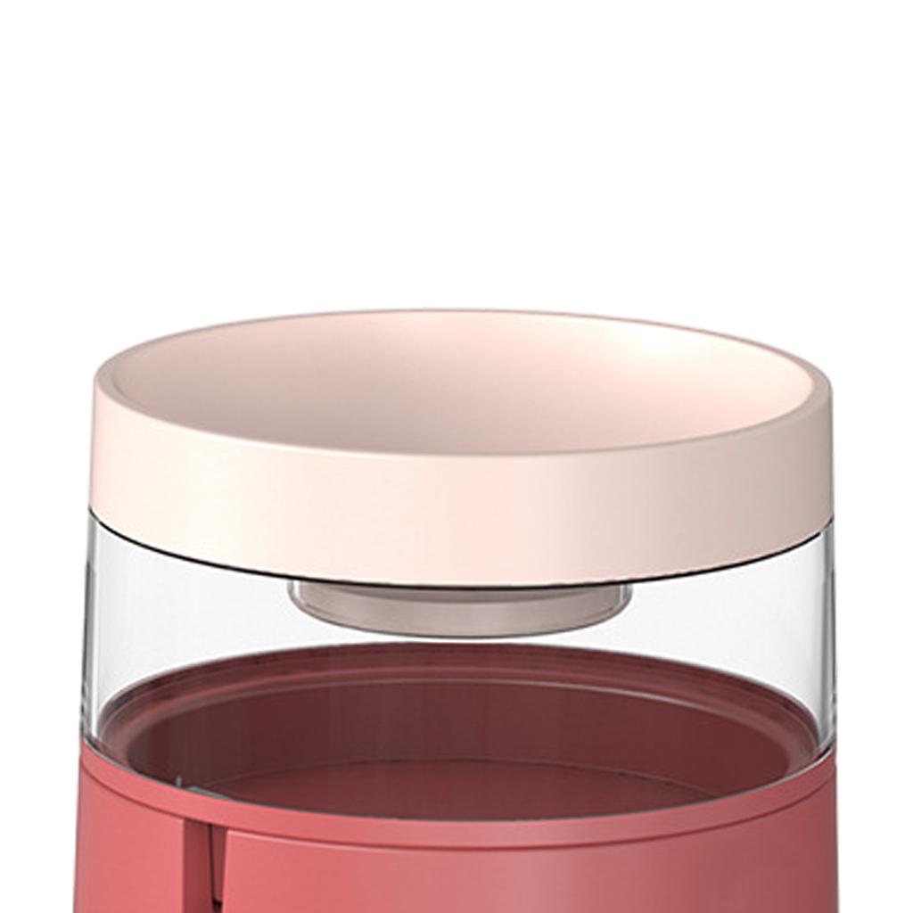 Anti-slip Durable Dog Cat Bowls Automatic Double Feeder for Cat Drinking 1L Pink