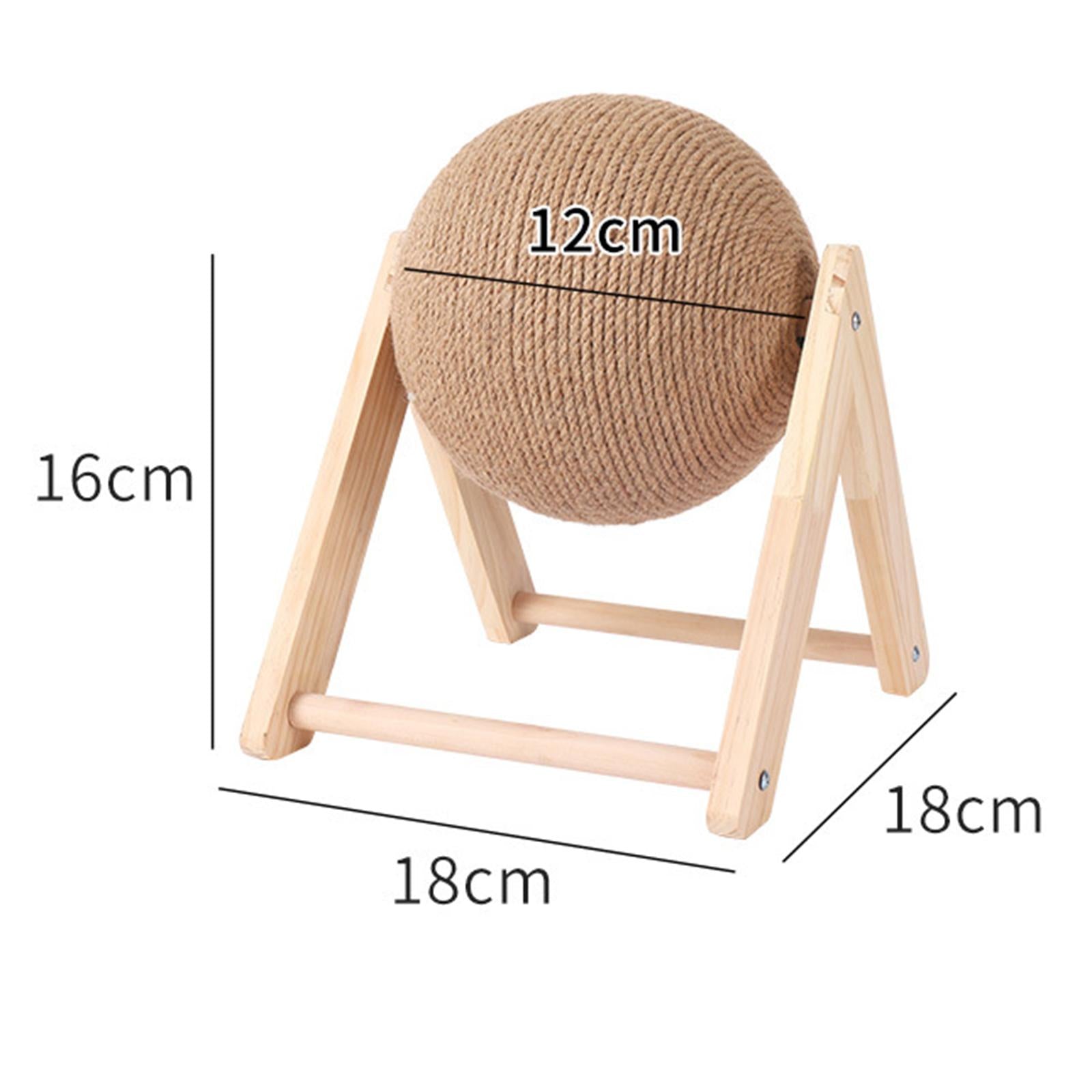 Cat Scratching Ball Exercise Wooden for Pet Supplies 7.09x7.09x6.29 inch