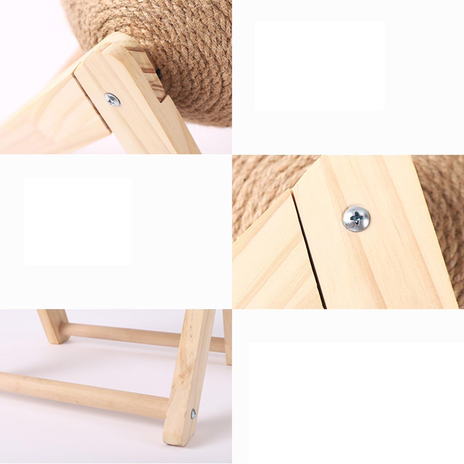 Cat Scratching Ball Exercise Wooden for Pet Supplies 7.09x7.09x6.29 inch