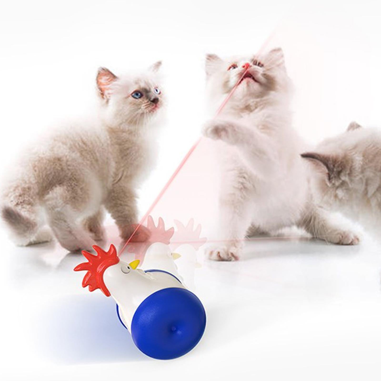 Cat Laser Toy Infrared Kitten Balls Pet Tumbler Toys Sky Blue