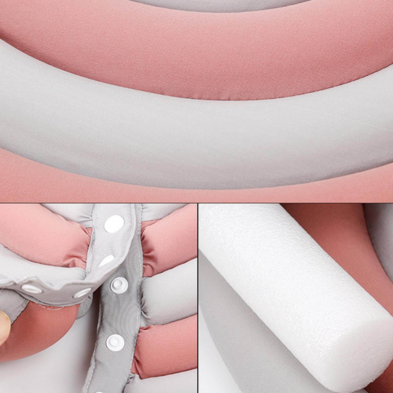 Adjustable Dog Collar Recovery Anti-Bite Cone Soft Protector for Pet Cat Gray Pink S