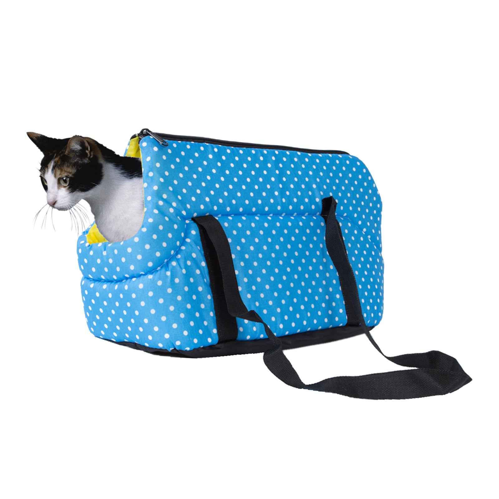 Dog Carrier Bag Cozy Sling Tote Soft Sided for Pet Cat Puppy Big Blue