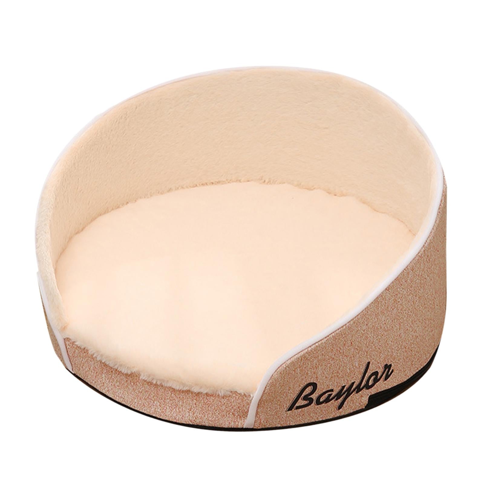 Dog Bed Nesting Bed Round Pet Cats Sleeping Pad Cat Nest Yellow