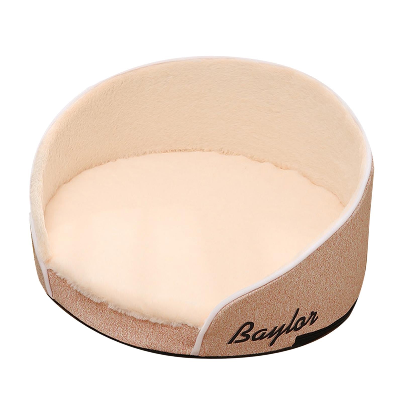 Dog Bed Nesting Bed Round Pet Cats Sleeping Pad Cat Nest Yellow