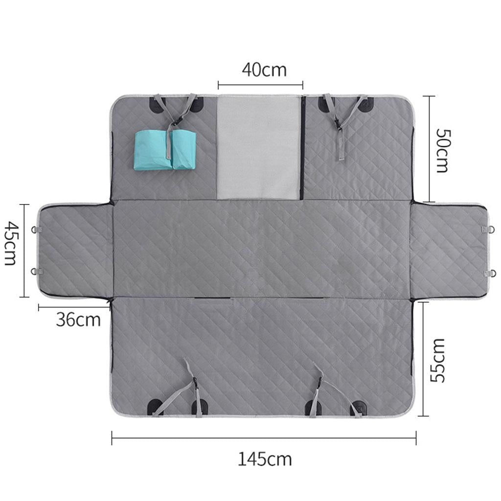 Dog Car Seat Cover Pet Carrier Hammock Travel Safety Protector Black