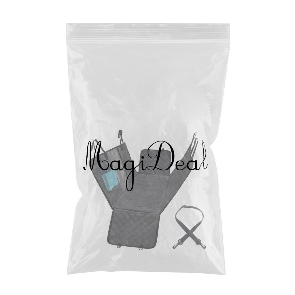 Dog Car Seat Cover Pet Carrier Hammock Travel Safety Protector Black