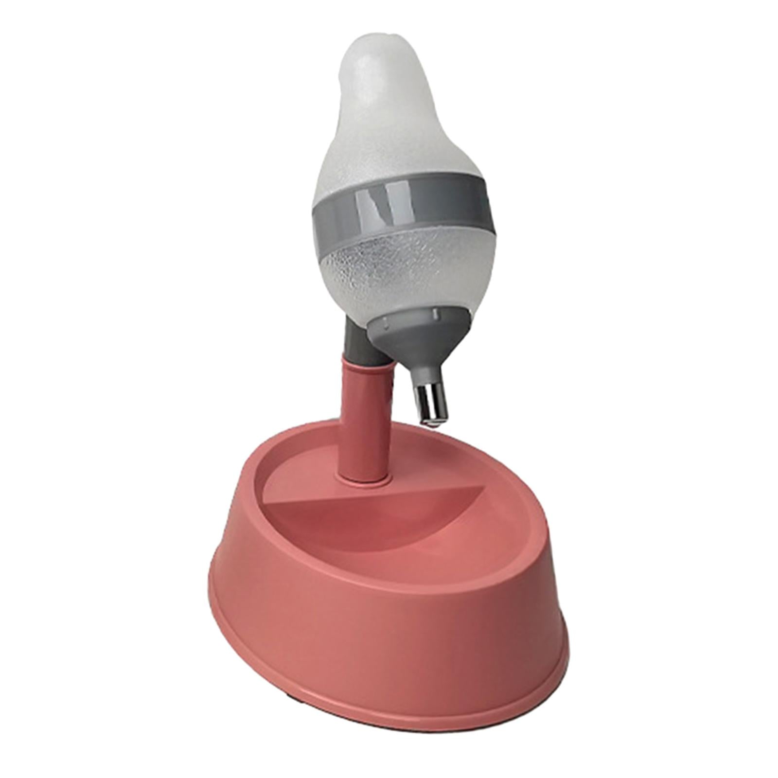 Automatic Pet Feeder Food Dispenser Food Bowls Supplies Pink Bottom