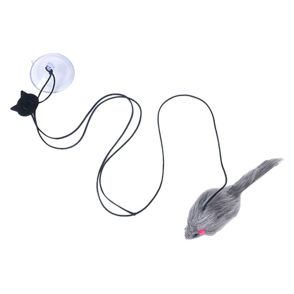 Cat Teaser Toy Interactive Hanging Mice Playing Training Catcher Cat Toys