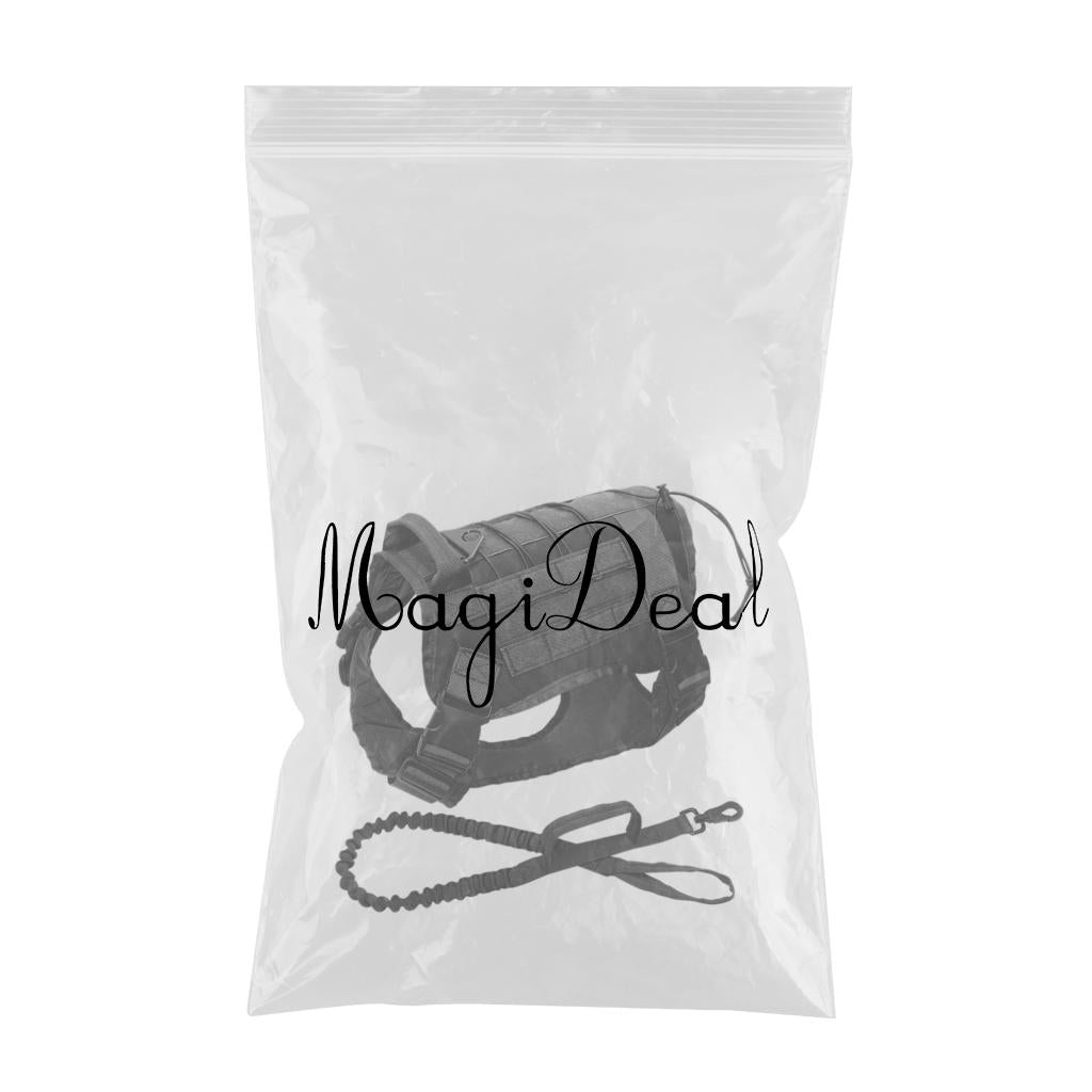 Dog Harness Service Dogs Padded Pet Vest for Training Running Black XL