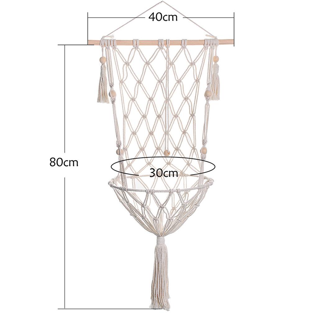 Cat Hammock Bed Macrame Swing Comfy Home Decor Soft Tassel Cats Plant Basket