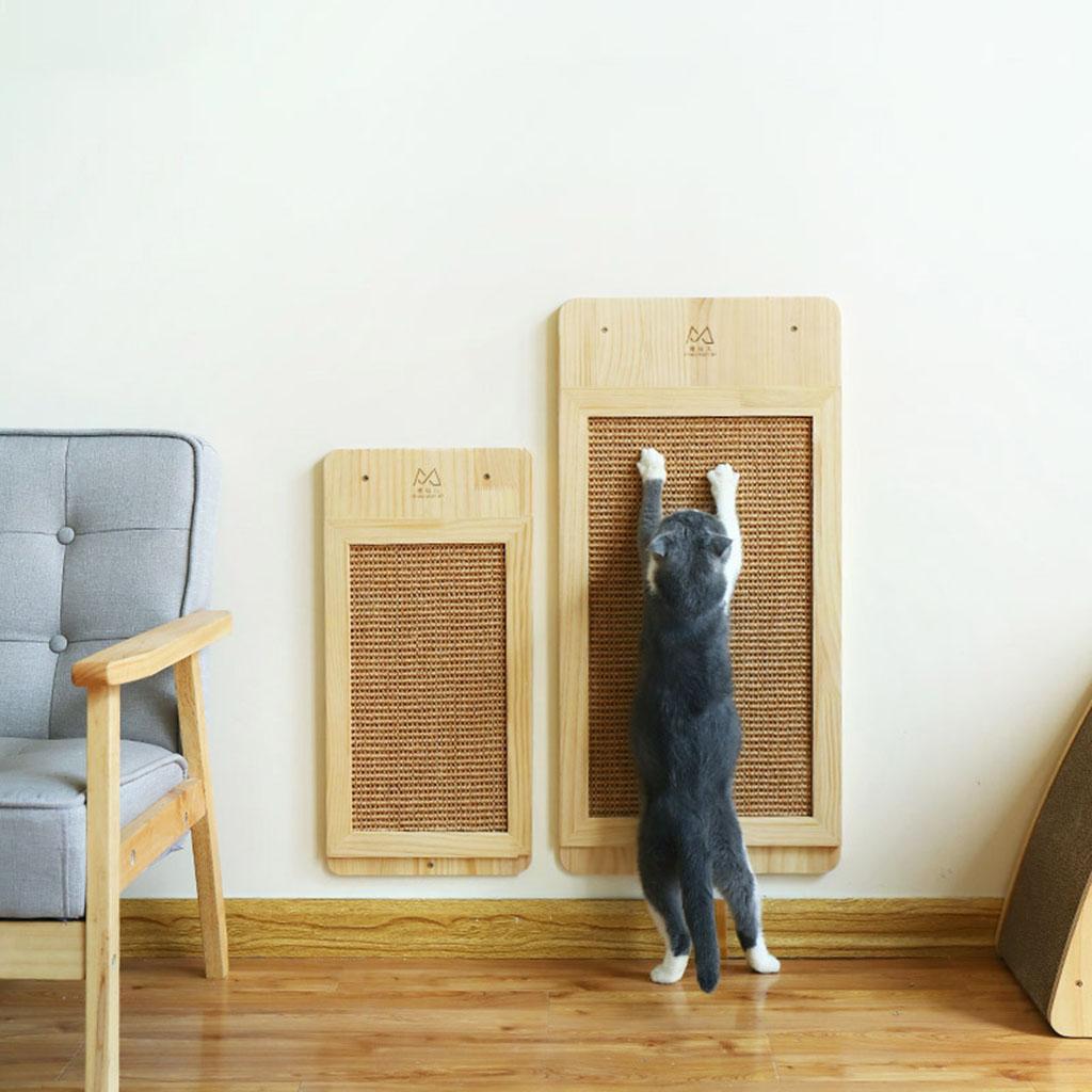 Cat Scratching Board Sisal Wood Grinding Toy Scratch Bed Interactive Board