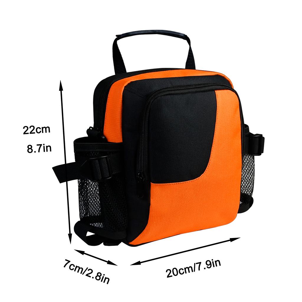 Dog Pet Treat Pouch Training Waist Cat Bag Obedience Walking Snack Orange