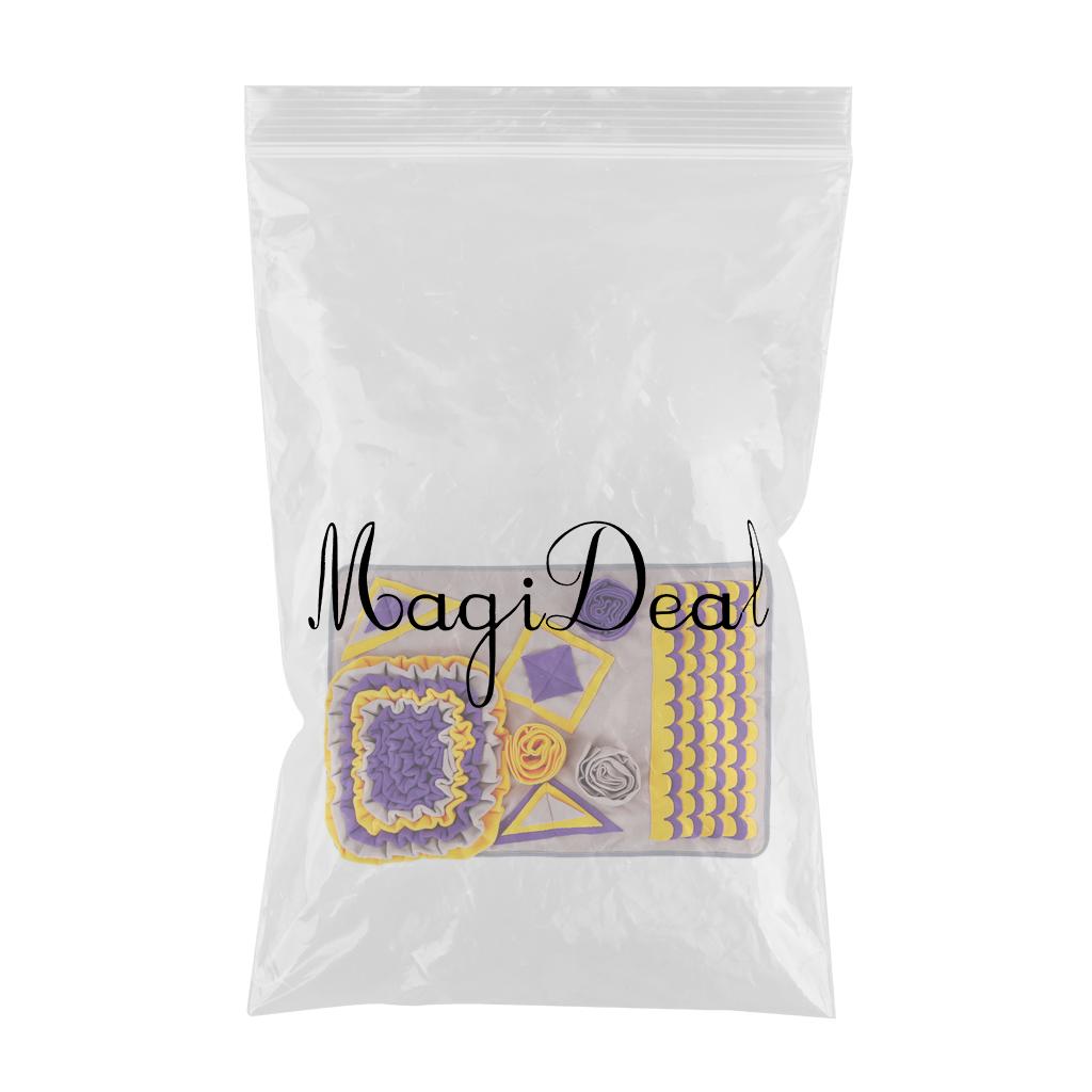 Dog Snuffle Mat Animals Puppy Training Puzzle Feeding Blanket Pet Pad Play Orange S 50x75cm