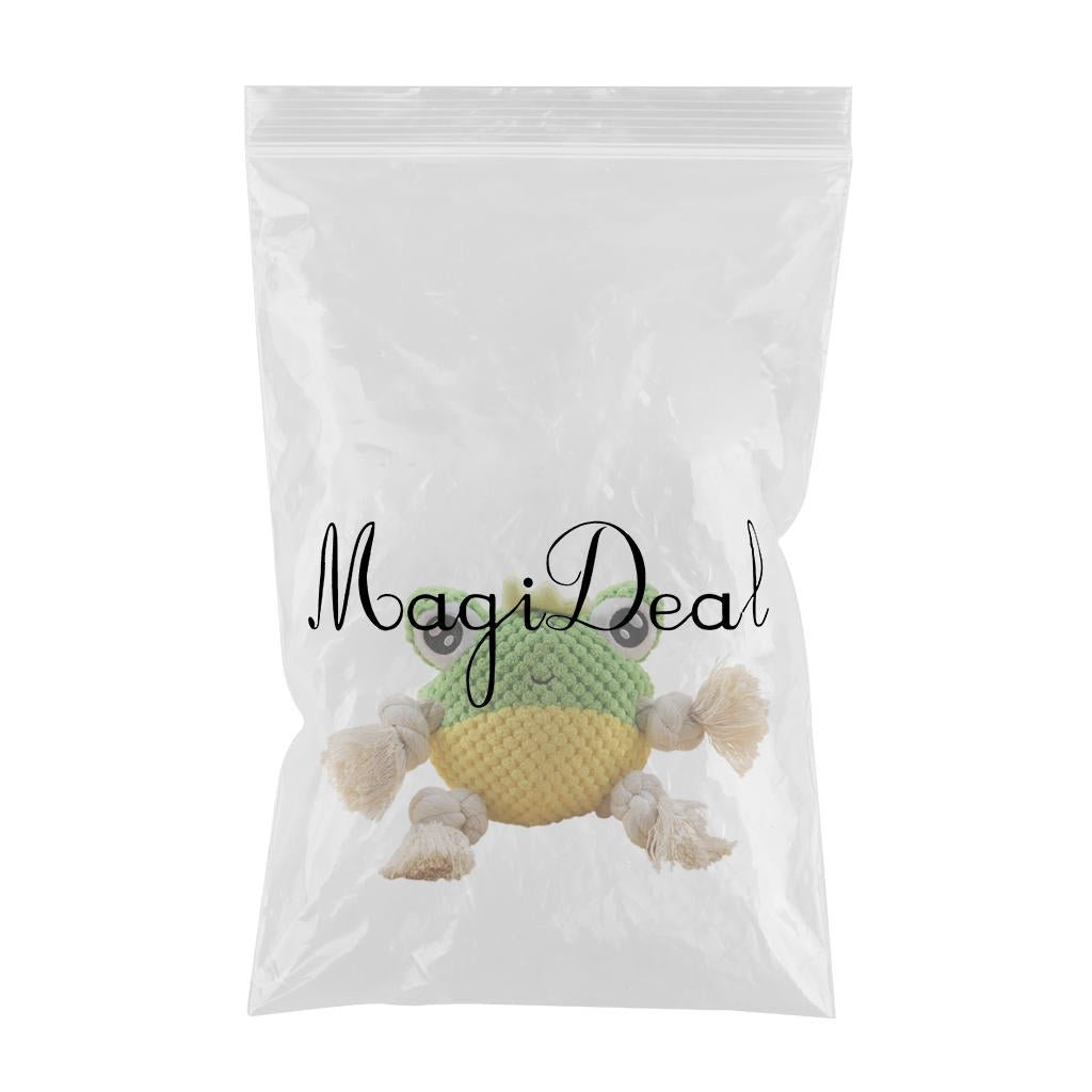 Dog Squeaky Toys Indestructible Plush Toy for Small Middle Large Dogs Frog