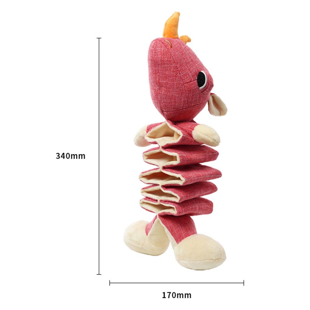 Dogs Bite-resistant Squeak Toys Fun Puppy Teeth Cleaning Toy Interactive Toy Rhino