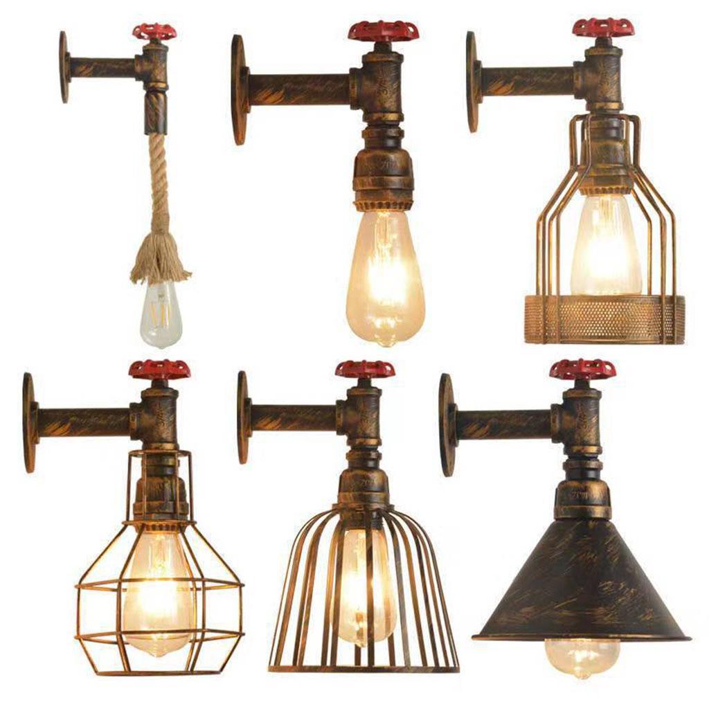 Creative Wall Lamp Sconce Light Metal Lampshade Stairs Indoor Home Reading A