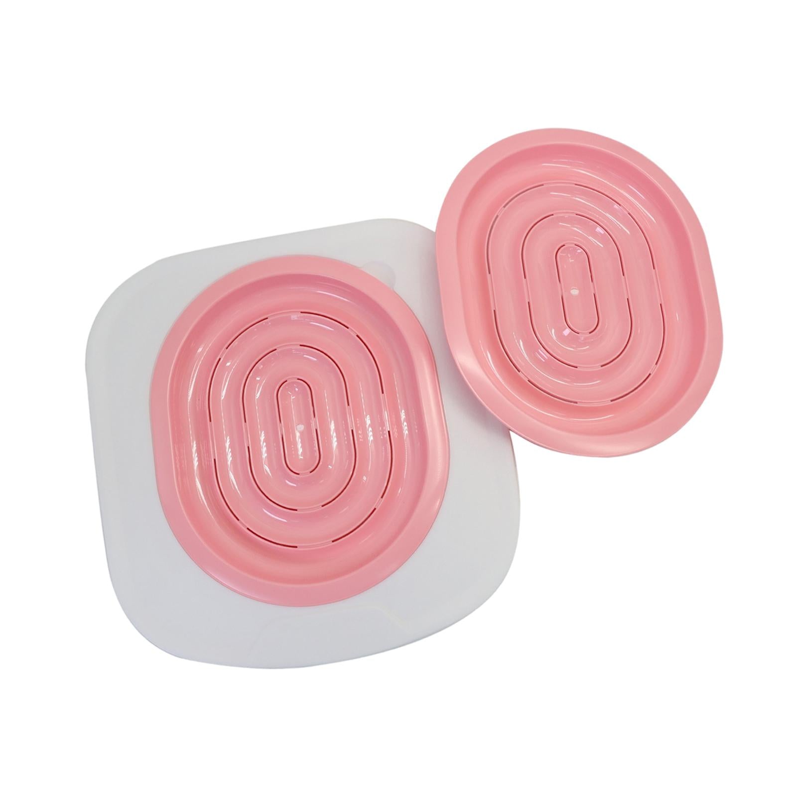 Cat Toilet Trainer Cat Litter Tray Box Training Cleaning Kit pink two netto