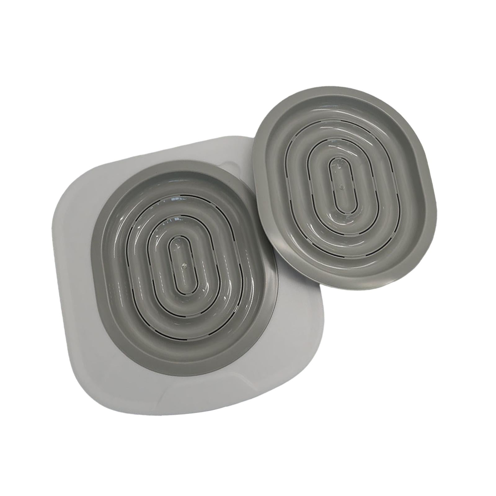 Cat Toilet Trainer Cat Litter Tray Box Training Cleaning Kit grey two netto